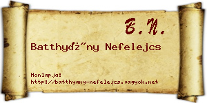 Batthyány Nefelejcs névjegykártya